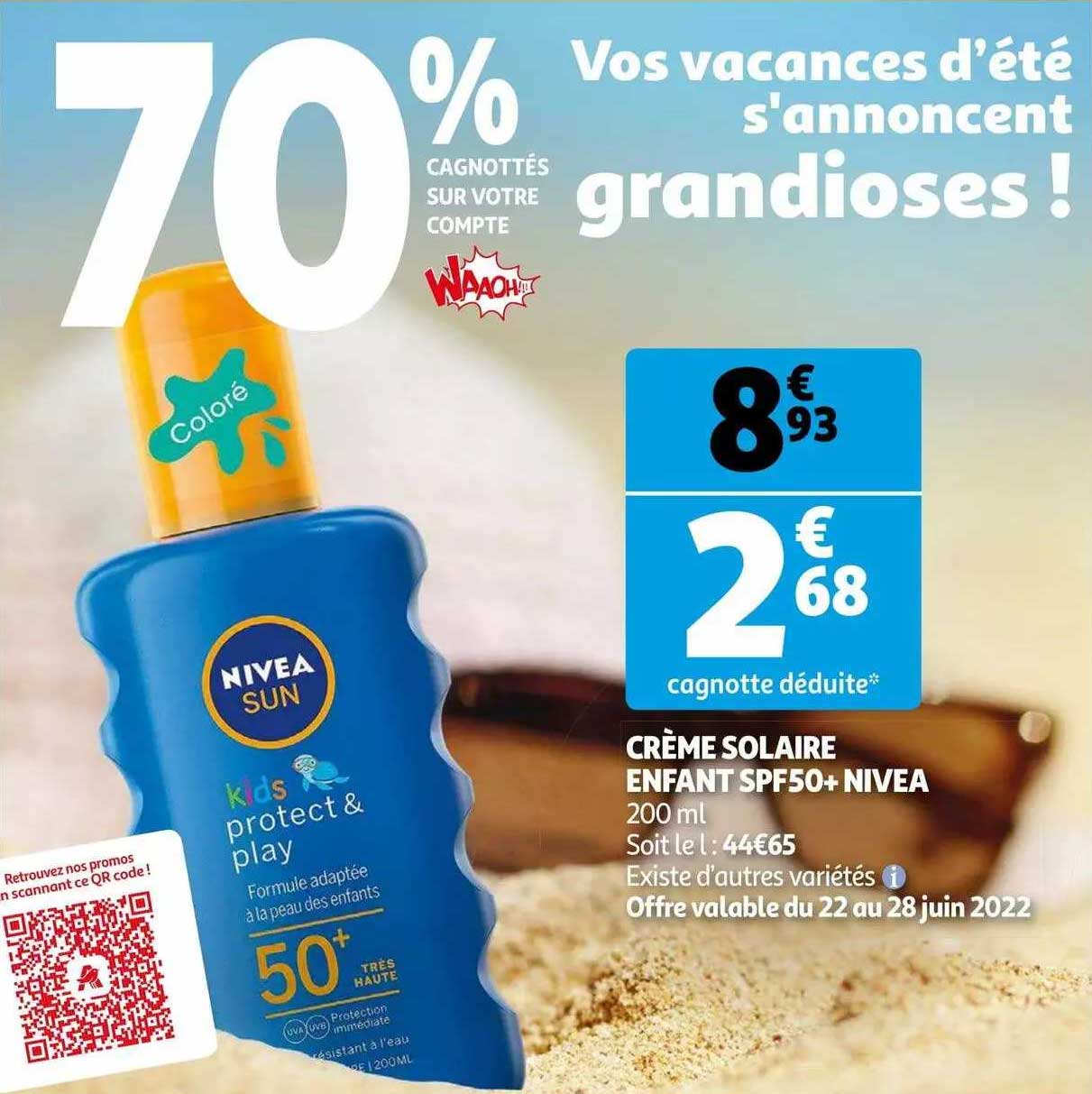 Crème Solaire Enfant Spf50+ Nivea