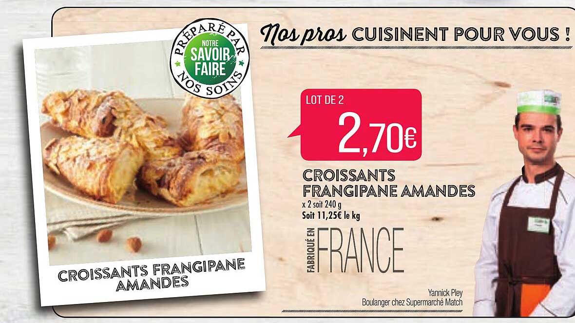 croissants frangipane amandes