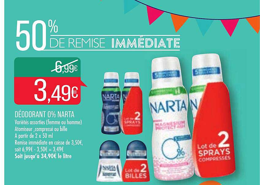 Déodorant 0% Narta