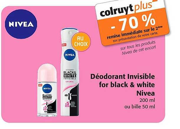 déodorant invisible for black & white nivea