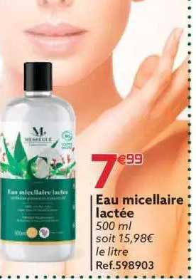 eau micellaire lactée