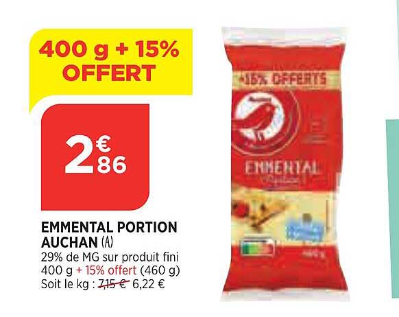 Emmental Portion Auchan