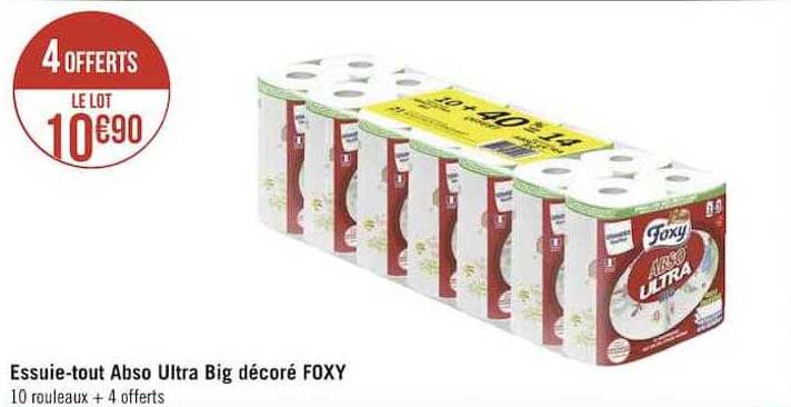 essuie-tout abso ultra big décoré foxy