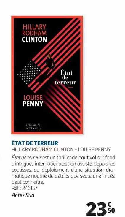 état de terreur - hillary rodham clinton - louise penny