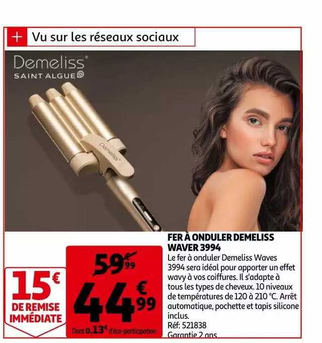 fer à onduler demeliss waver 3994