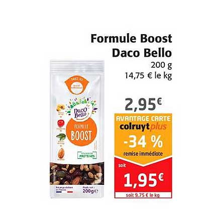 formule boost daco bello