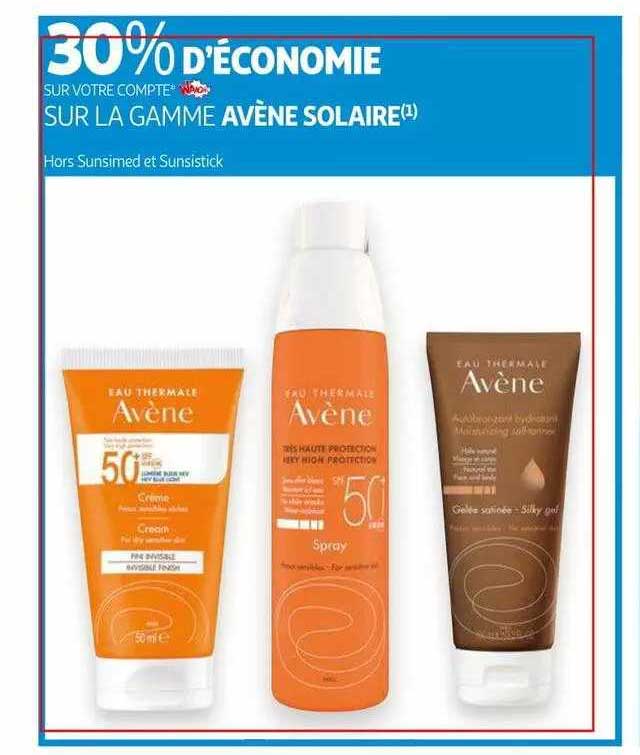 Gamme Avène Solaire