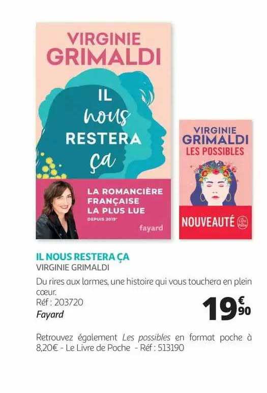 il nous restera ça - virginie grimaldi