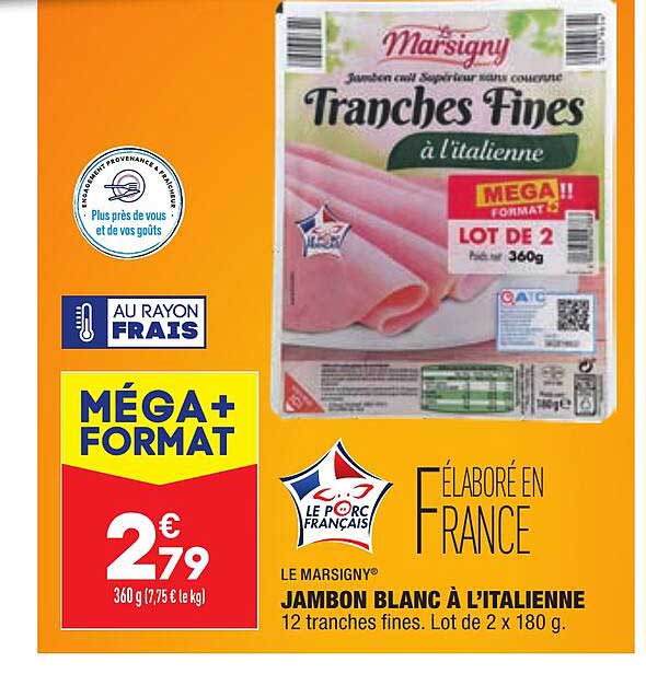 jambon blanc à l'italienne le marsigny