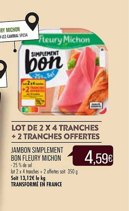 jambon simplement bon fleury michon