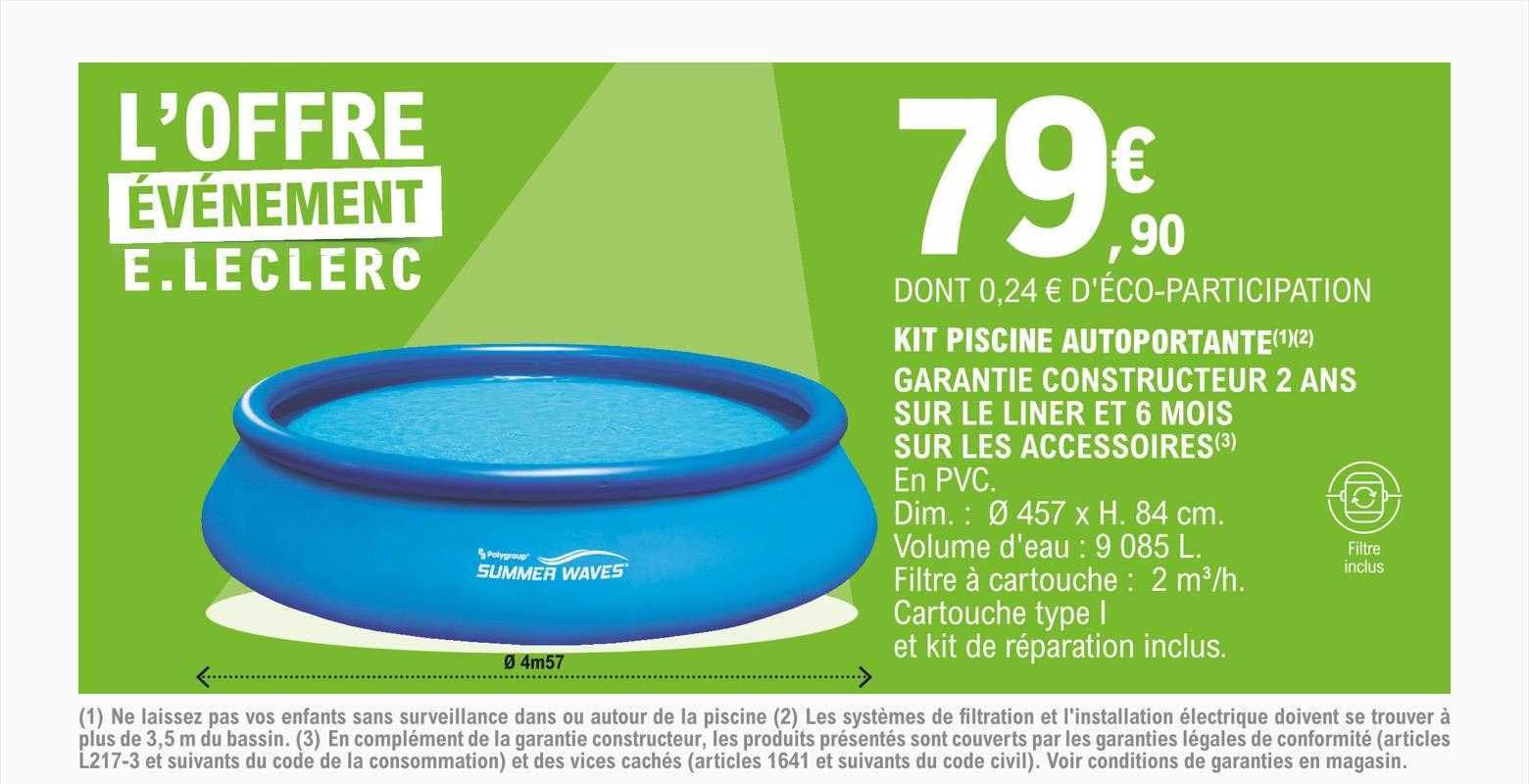 kit piscine autoportante summer waves