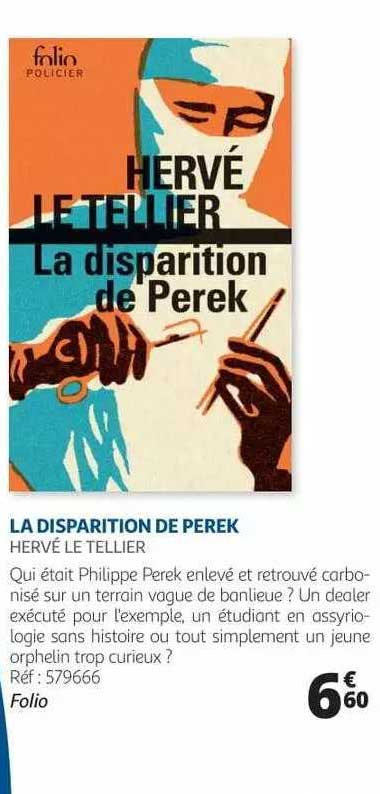 la disparition de perek - hervé le tellier