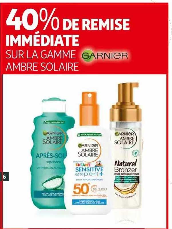 La Gamme Ambre Solaire Garnier