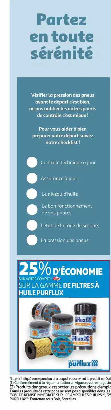 la gamme de filtres à huile purflux