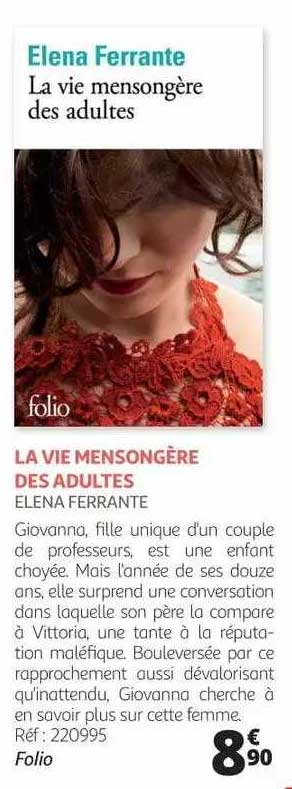 la vie mensongère des adultes - elena ferrante