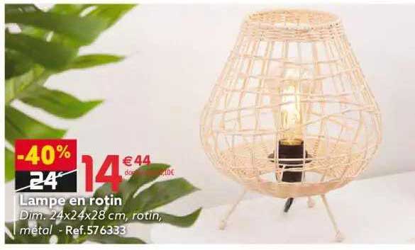 Lampe En Rotin