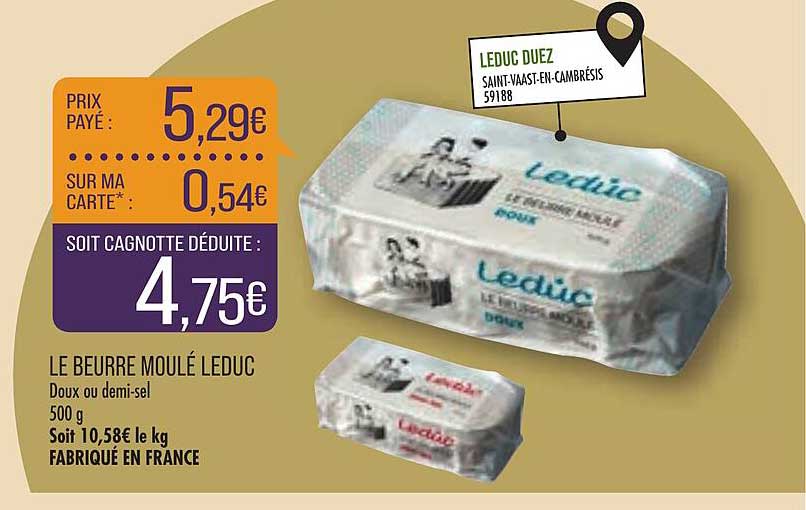 le beurre moulé leduc