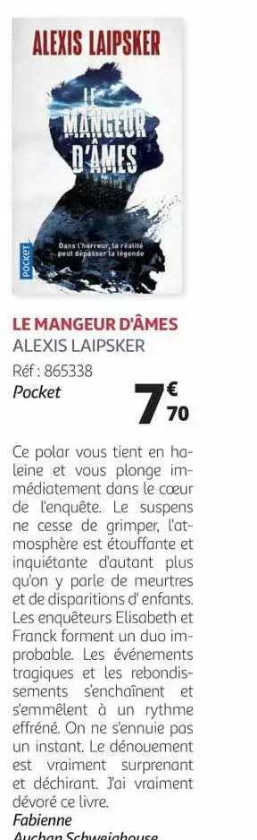 le mangeur d'âmes - alexis laipsker