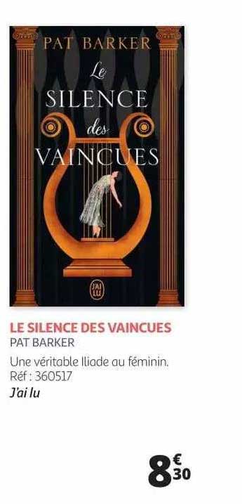 le silence des vaincues - pat barker