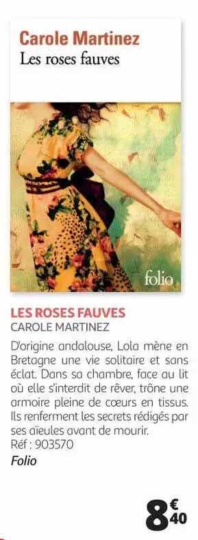 les roses fauves - carole martinez