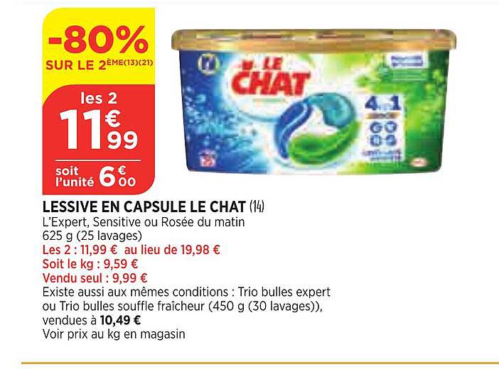 Lessive En Capsule Le Chat