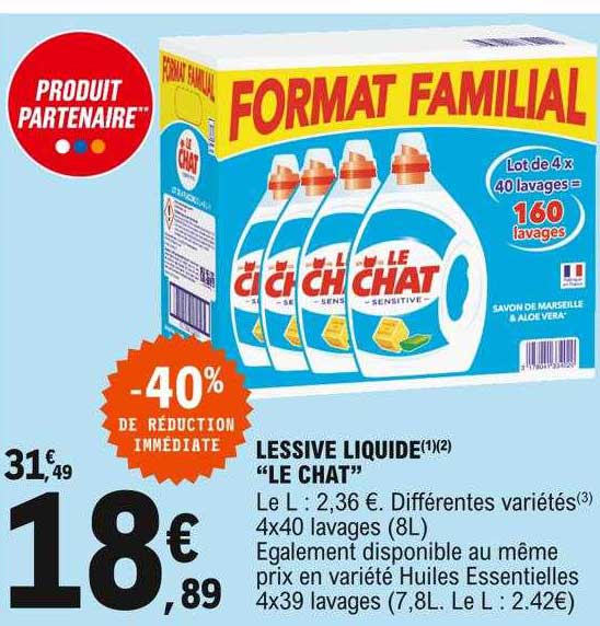 Lessive Liquide "le Chat"