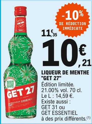 Liqueur De Menthe "get 27"