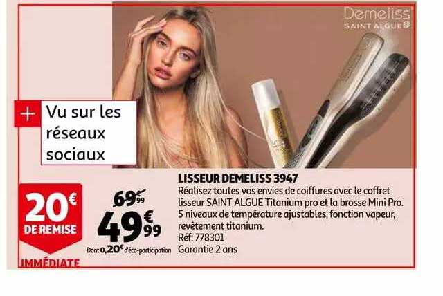 lisseur demeliss 3947 demeliss saint algue