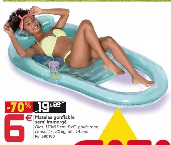 Matelas Gonflable Semi Immergé