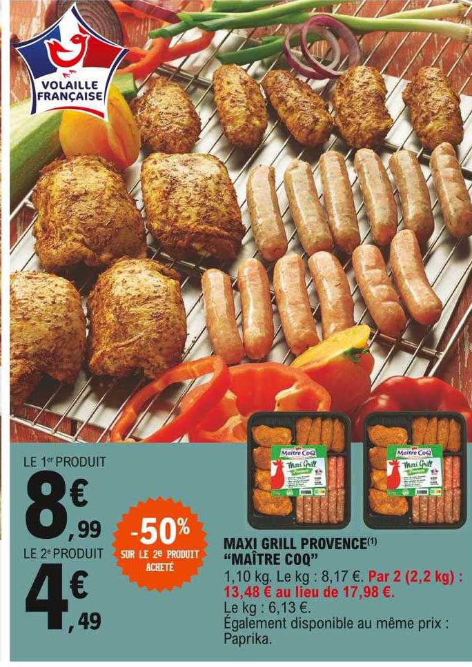 maxi grill provence "maître coq"
