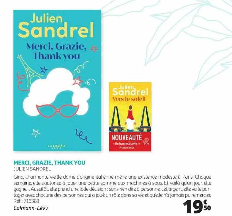 merci, grazie, thank you - julien sandrel