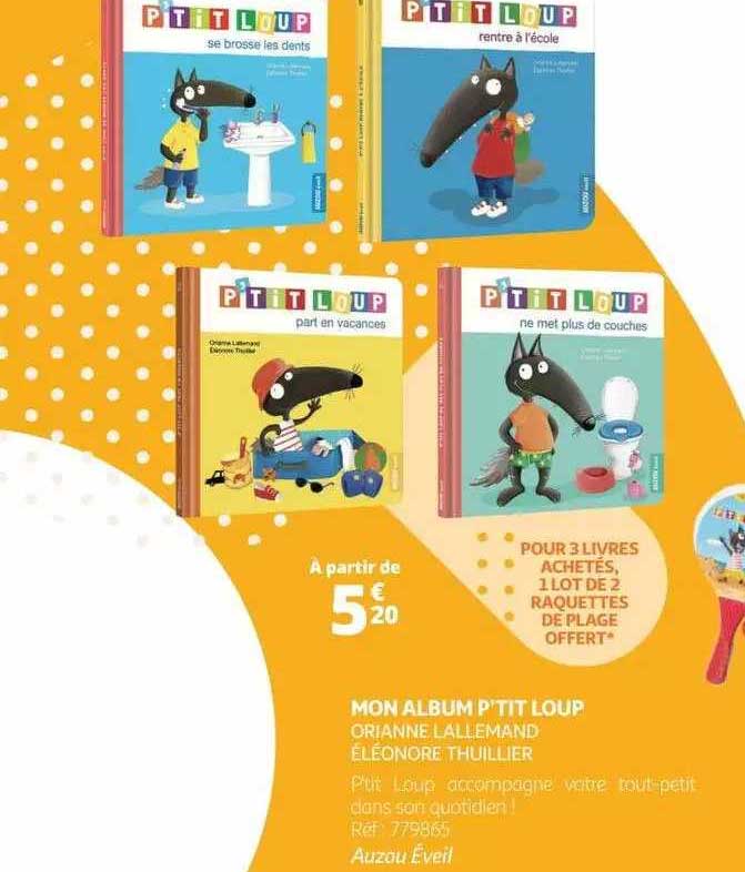 mon album p'tit loup - orianne l'allemand - éléonore thuillier