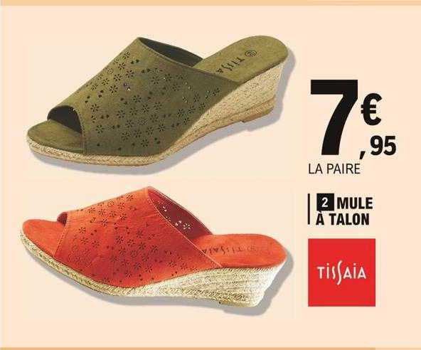 mule à talon tissaia