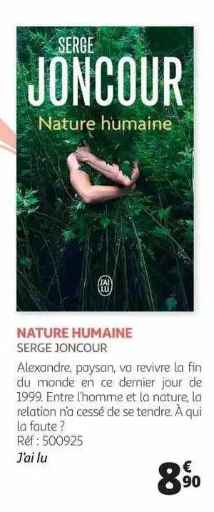 nature humaine - serge joncour