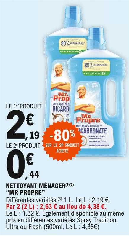 nettoyant ménager "mr propre"
