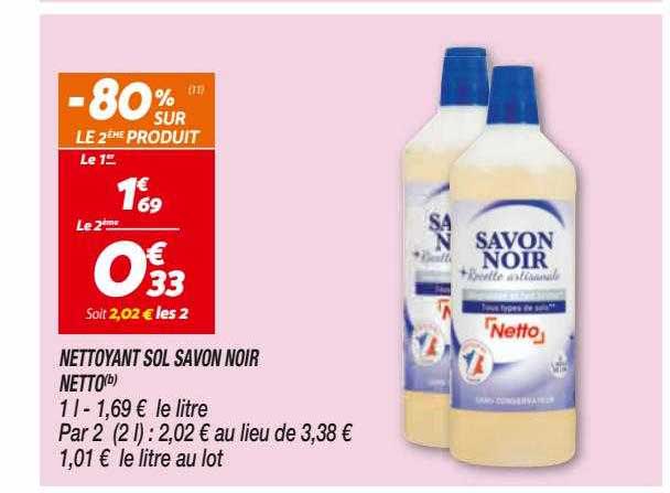 Nettoyant Sol Savon Noir Netto