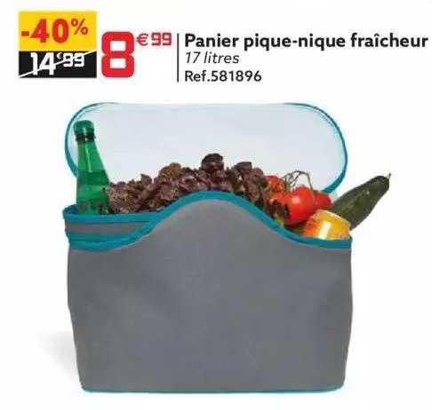 panier pique-nique fraîcheur
