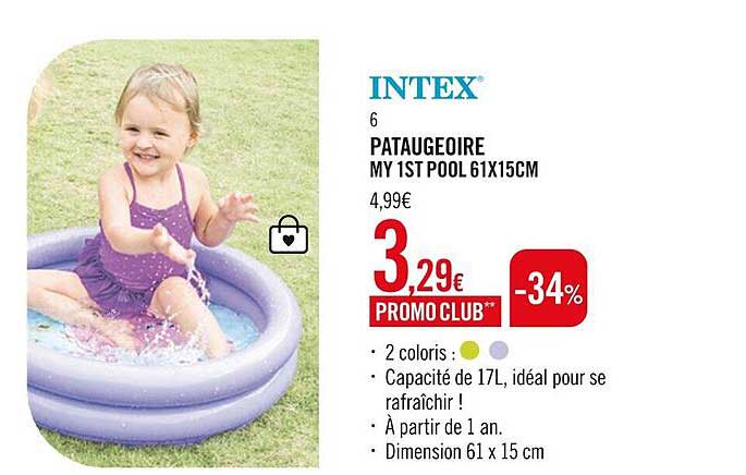 pataugeoire my 1st pool 61 x 15 cm intex