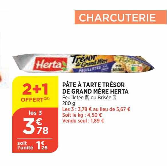 pâté à tarte trésor de grand mère herta
