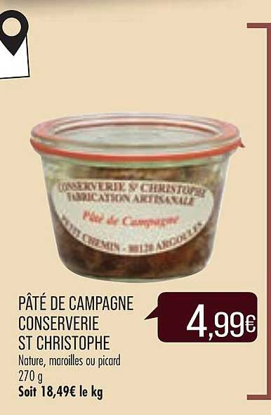 pâté de campagne conserverie st christophe
