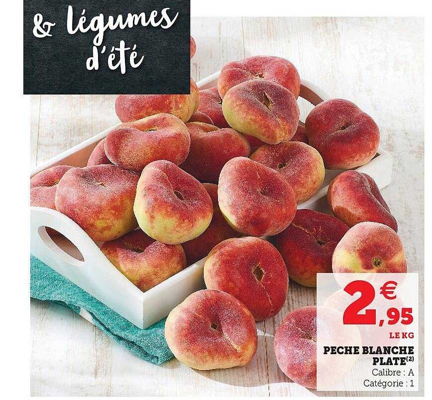 Pêche Blanche Plate