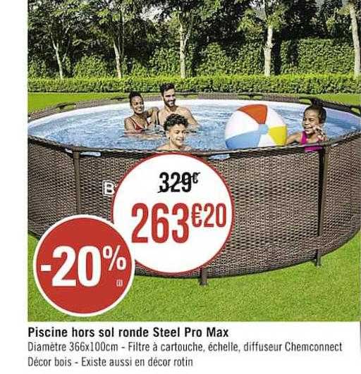 piscine hors sol ronde steel pro max
