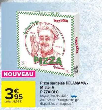 pizza surgelée delamama - mister V pizzaiolo