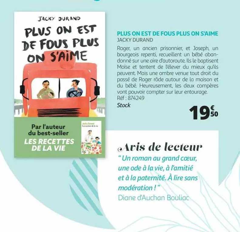 plus on est de fous plus on s'aime - jacky durand