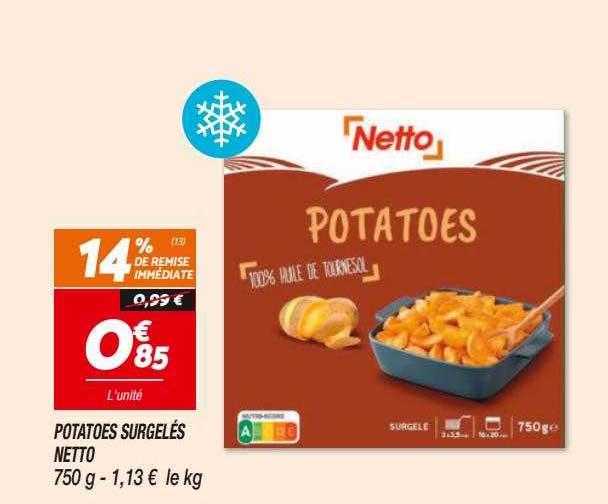 Potatoes Surgelés Netto