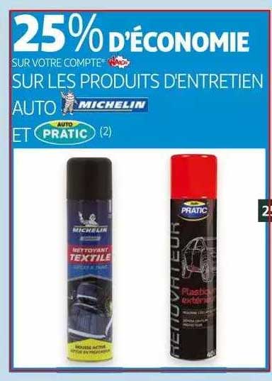 produits d'entretien auto michelin et auto pratic