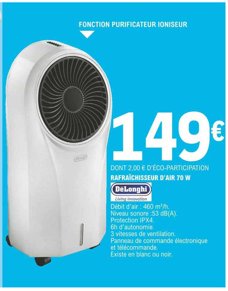 rafraîchisseur d'air 70 w dëlonghi
