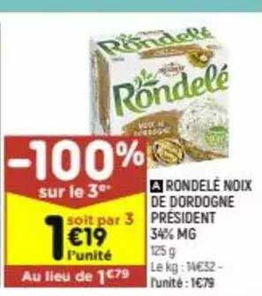 rondelé noix de dordogne président