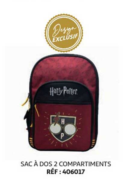 sac à dos 2 compartiments harry potter