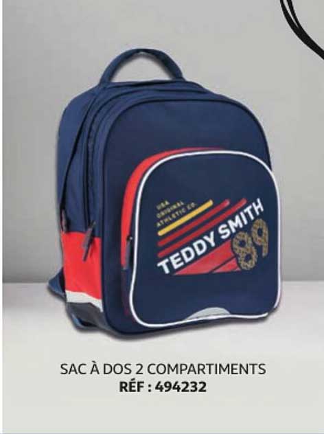 sac à dos 2 compartiments teddy smith